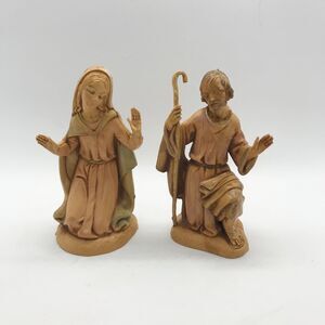 Fontanini Nativity Joseph and Mary Figures Depose Italy 52512 Religious VTG.‎ 4”
